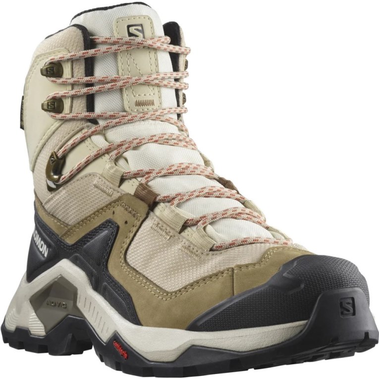 Beige / Olive / Black Salomon Quest Element GTX Women's Hiking Boots | IE BF9085